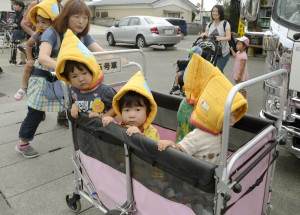 Japan childcare drill