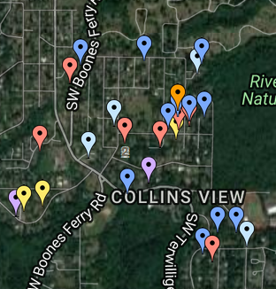 Location of Collins View NET members